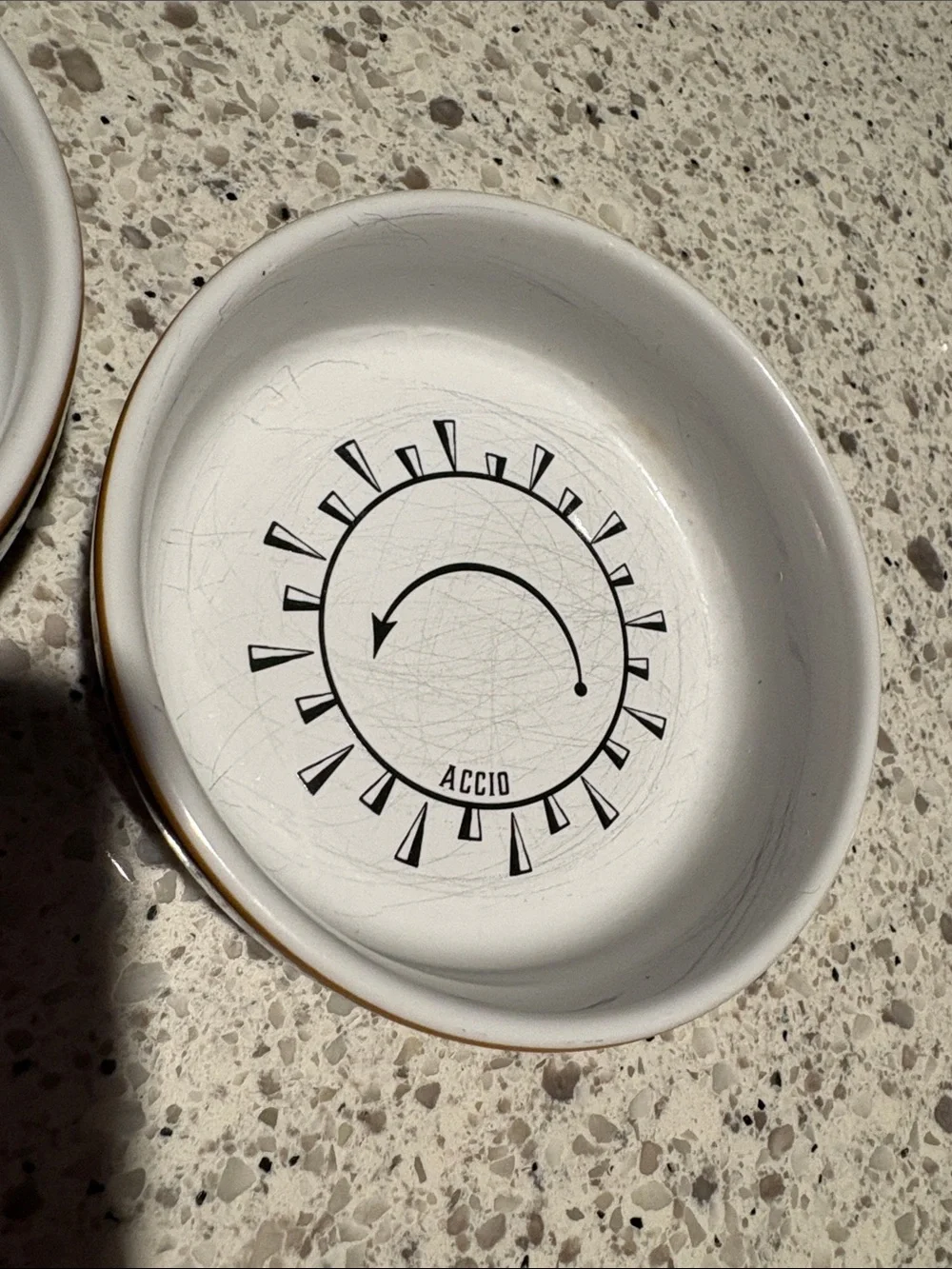 Universal Studios World of Harry Potter White Small Ceramic Dish Set